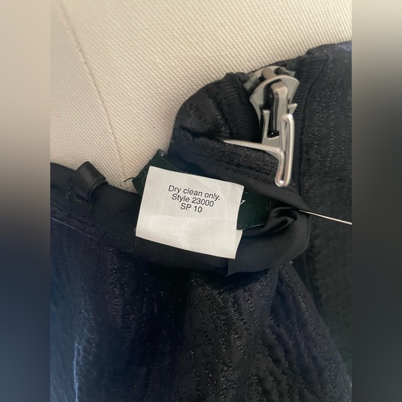 J. Crew Black Nori Cotton Silk Metiallic Jacquard Textured Mini Skirt pre-owned - Picture 10 of 11